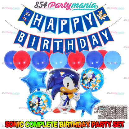 SONIC BIRTHDAY PARTY SET