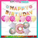 Donut Birthday Party Bundle Set (sold by 10's)