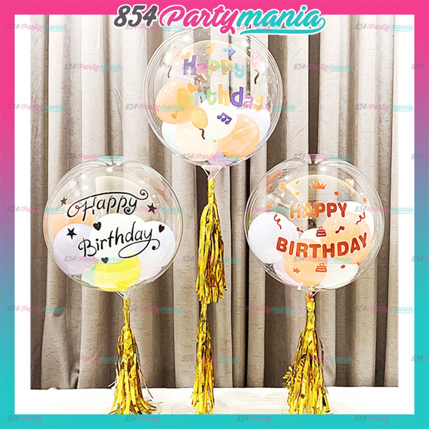 Clear Transparent Bobo Balloons and DIY Stickers