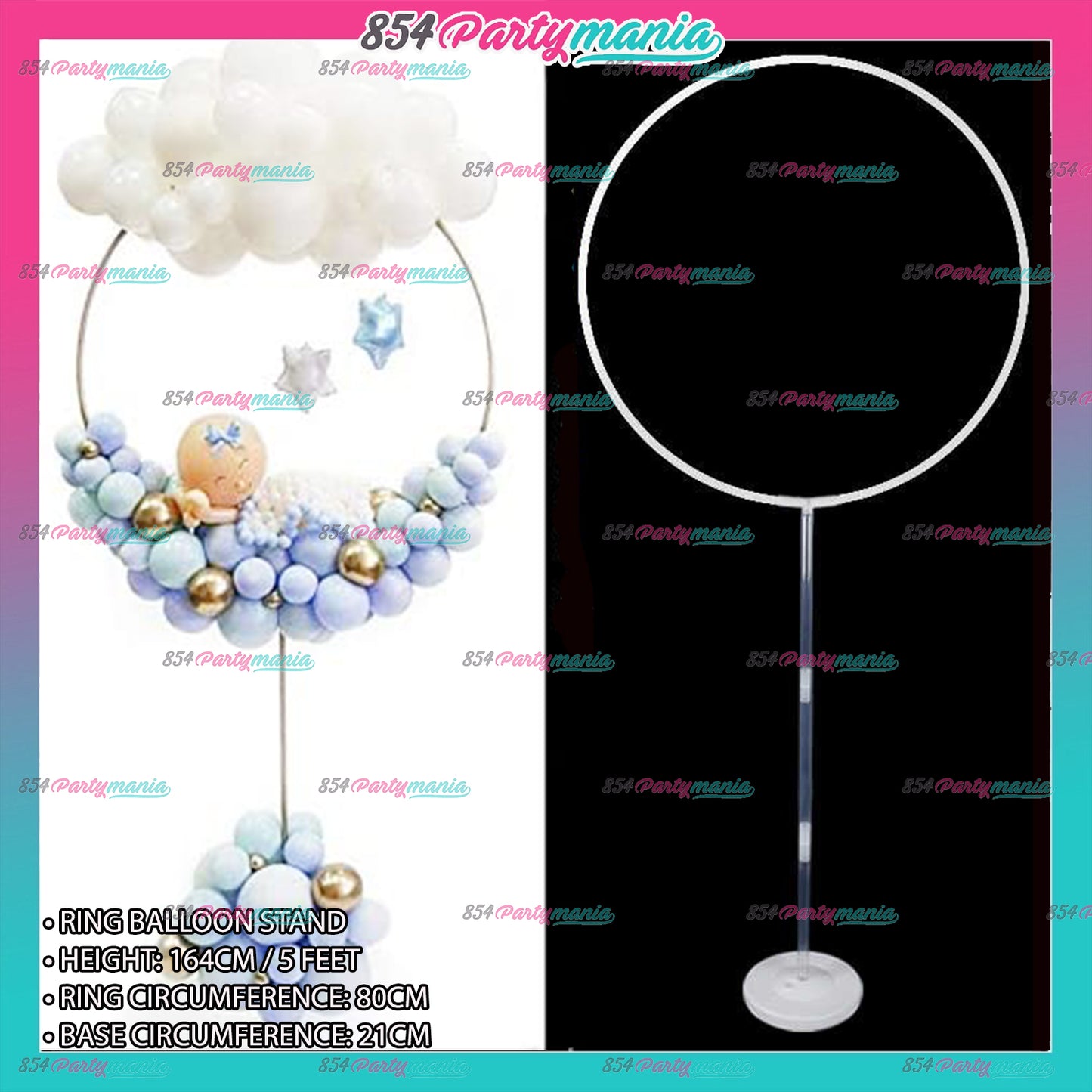 Ring Pillar Stand Balloon Stand 80cm (3pcs min)