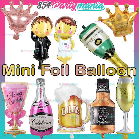 Mini Foil Balloons 14 inch (so;d by 50's)