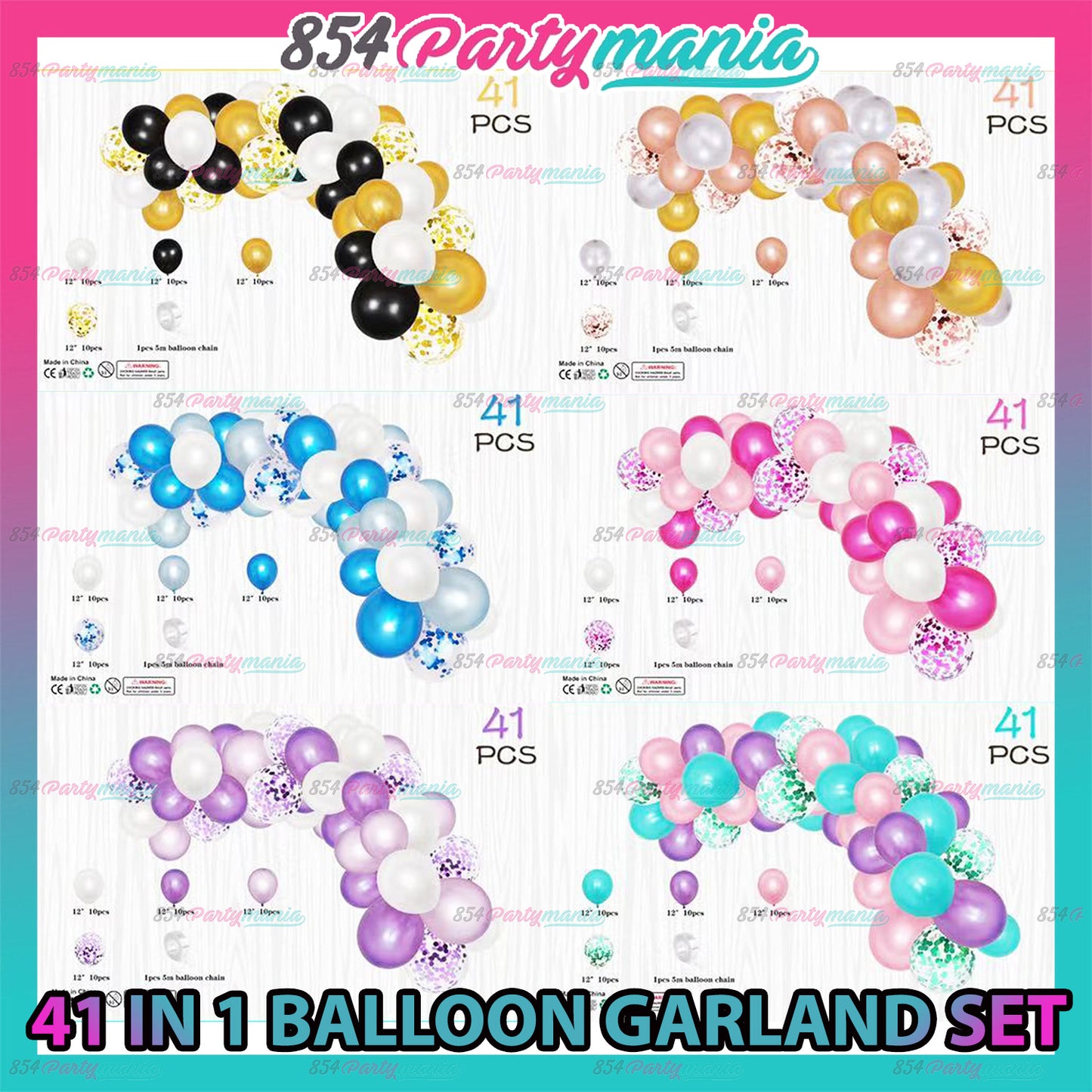 41pcs Balloon Garland Set