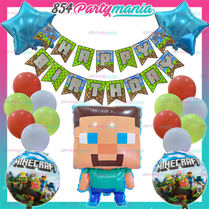 MINECRAFT COMPLETE BIRTHDAY SET (sold by 10's)