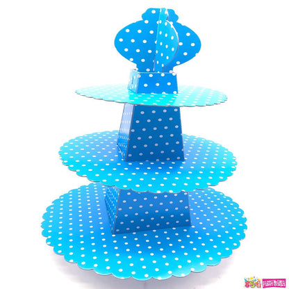 Cupcake Stand 3 tier Board Dotted / Plain (10pcs min)