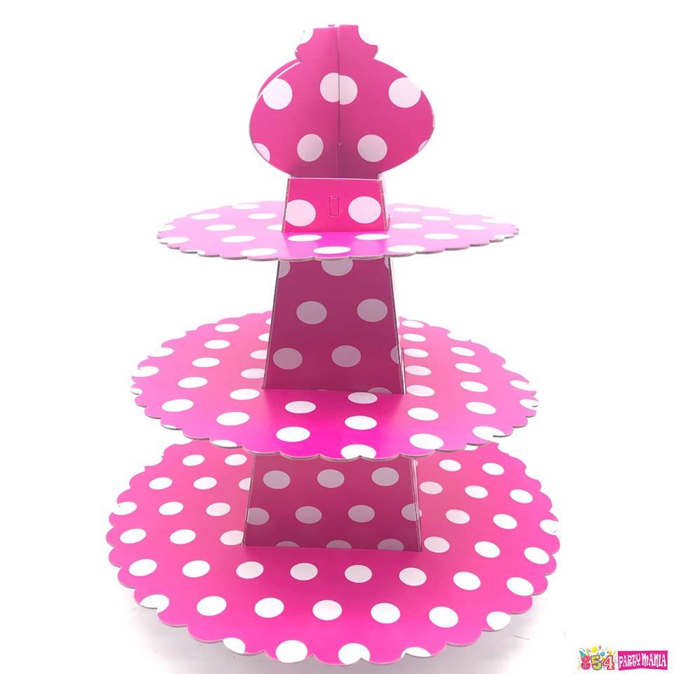 Cupcake Stand 3 tier Board Dotted / Plain (10pcs min)