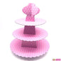 Cupcake Stand 3 tier Board Dotted / Plain (10pcs min)