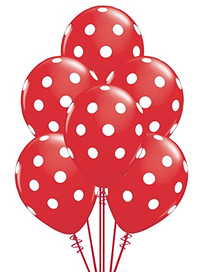 Fullprint Polka Dotted Balloons (3bags min)