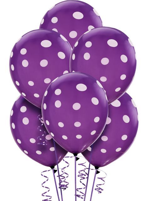 Fullprint Polka Dotted Balloons (3bags min)