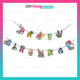 Flamingo Happy Birthday Banner (sold by 10's)