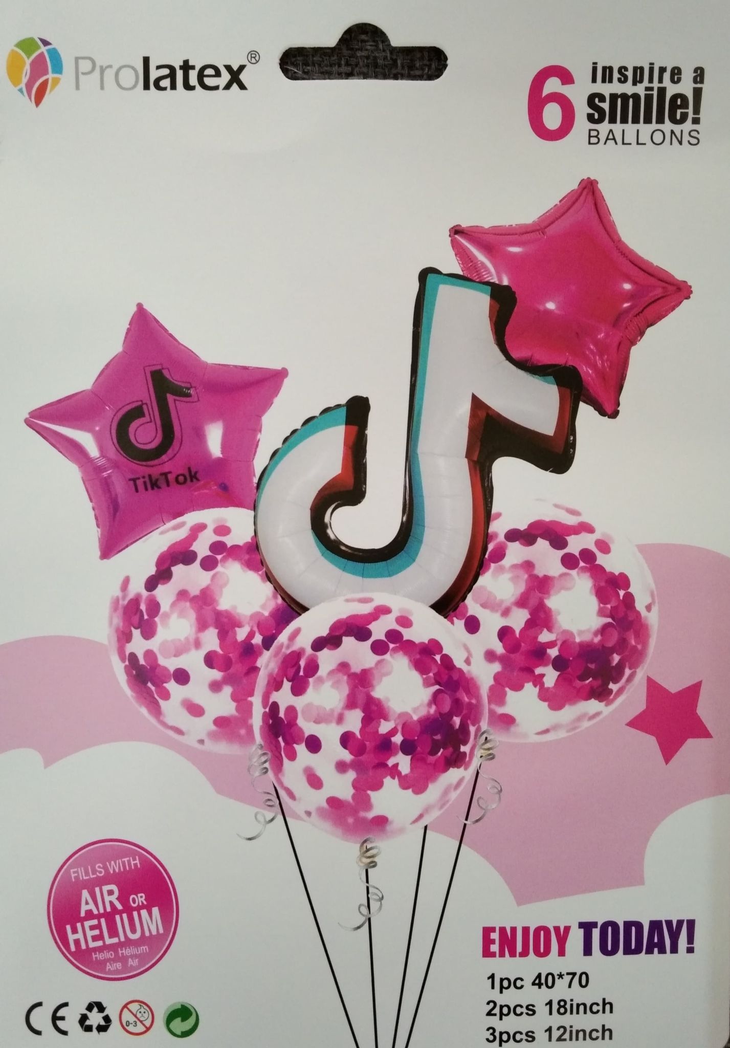 6 IN 1 TIKTOK BALLOON SET (sold by 10's)