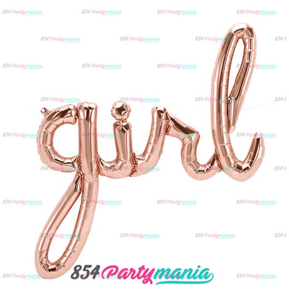 CURSIVE LETTER FOIL BALLOONS (sold by 10's)