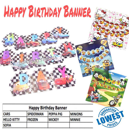 Happy Birthday Banner Disney