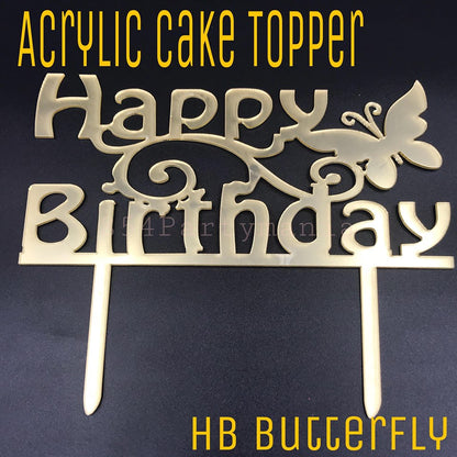 ACRYLIC CAKE TOPPER [PREMIUM QUALITY] (20pcs/pack)