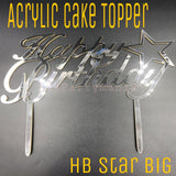 ACRYLIC CAKE TOPPER [PREMIUM QUALITY] (20pcs/pack)