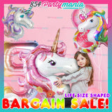 UNICORN LIFE SIZE SHAPED FOIL CARDED (sold by 10's)
