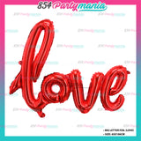CURSIVE LETTER FOIL BALLOONS (sold by 10's)