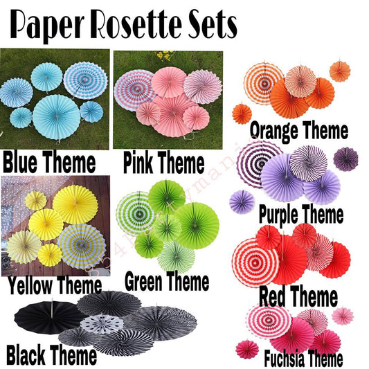 Paper Rosette Set 6in1 (5pck min)