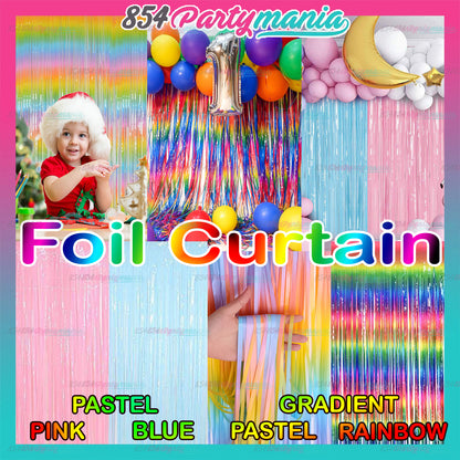 FOIL CURTAIN GRADIENT (sold by 5's)