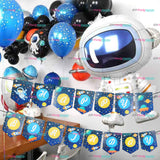 Happy Birthday Outer Space Astronaut Banner (sold by 10's)