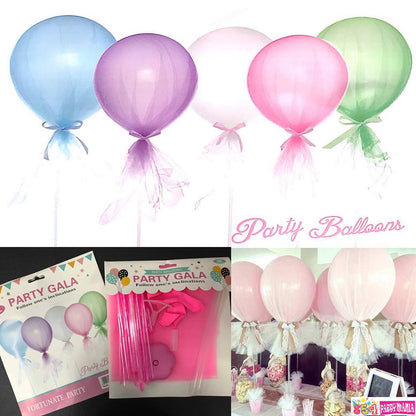 Centerpiece Stand Balloon Tulle Set (10pcs min)