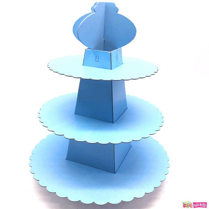 Cupcake Stand 3 tier Board Dotted / Plain (10pcs min)