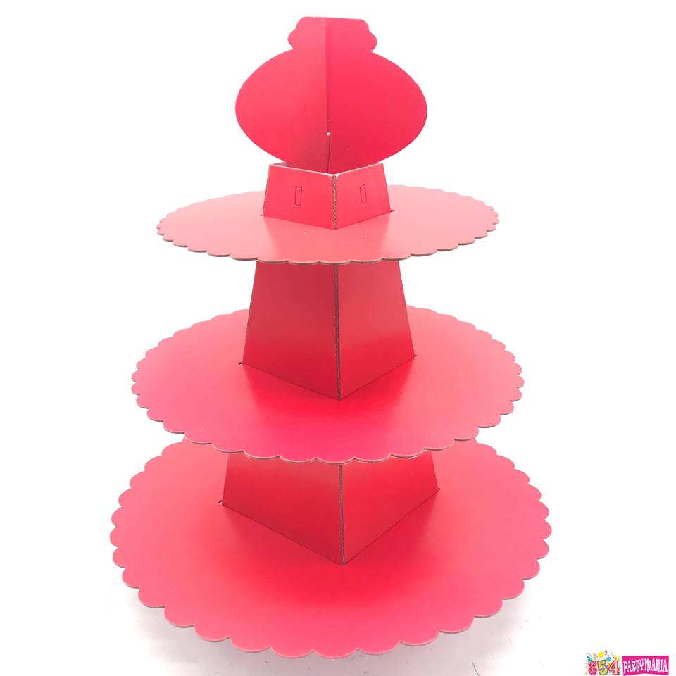 Cupcake Stand 3 tier Board Dotted / Plain (10pcs min)