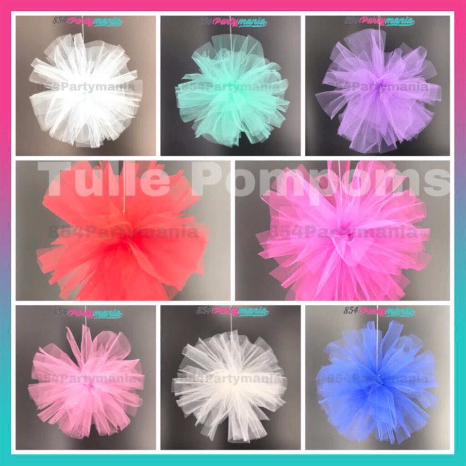 Tulle Pompom Ball 12" (sold by 10pcs)