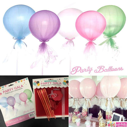 Centerpiece Stand Balloon Tulle Set (10pcs min)