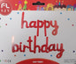 Happy Birthday Cursive Letter Foil (sold by 10's)