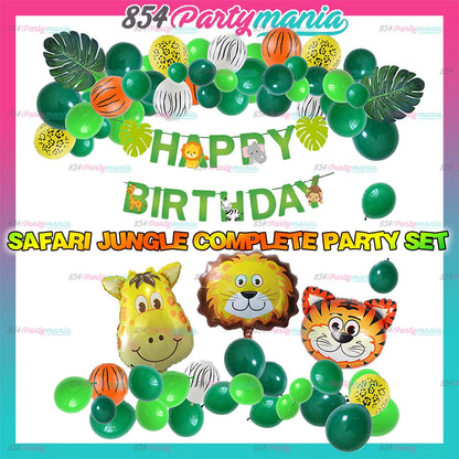 SAFARI JUNGLE BALLOON GARLAND SET (sold by 10's)