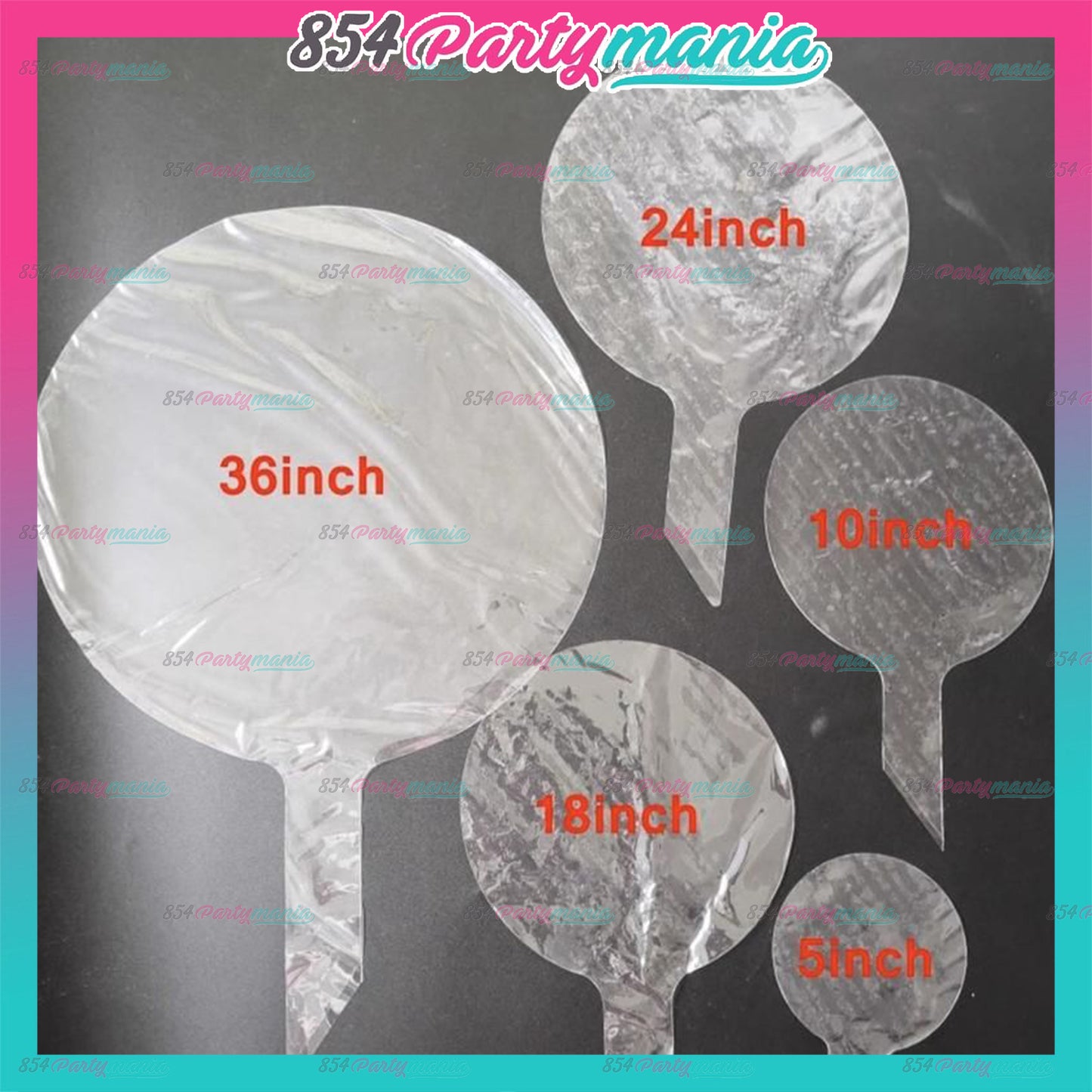 Clear Transparent Bobo Balloons and DIY Stickers