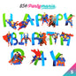 Happy Birthday Letter Banner Disney Character (sold by 12's)