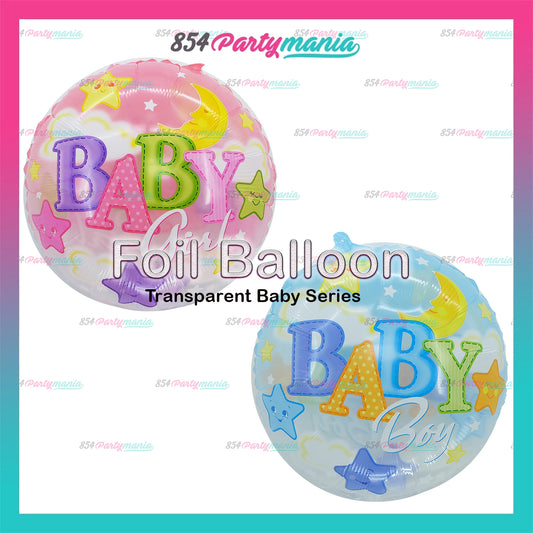 Foil Balloon 18" Transparent series baby (sold by 50's)