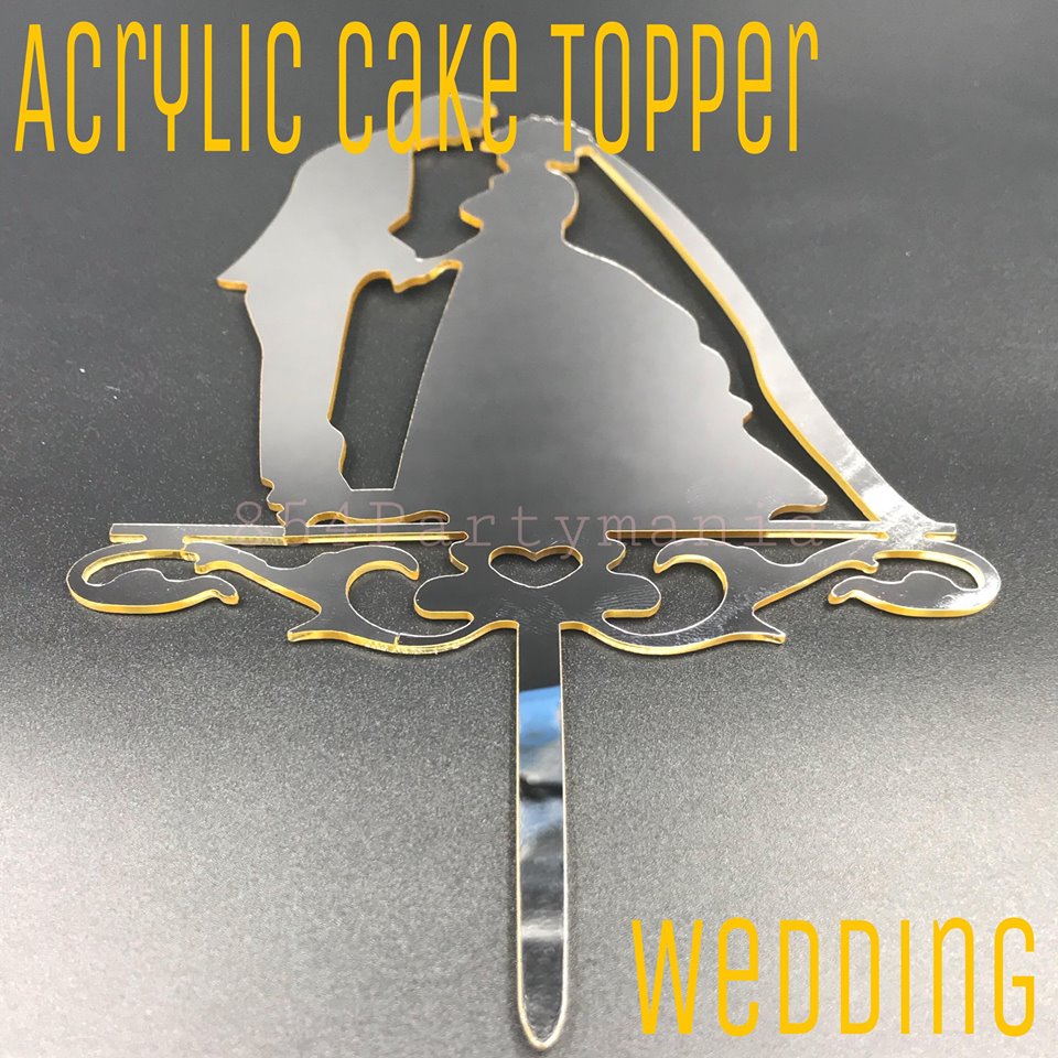 ACRYLIC CAKE TOPPER [PREMIUM QUALITY] (20pcs/pack)