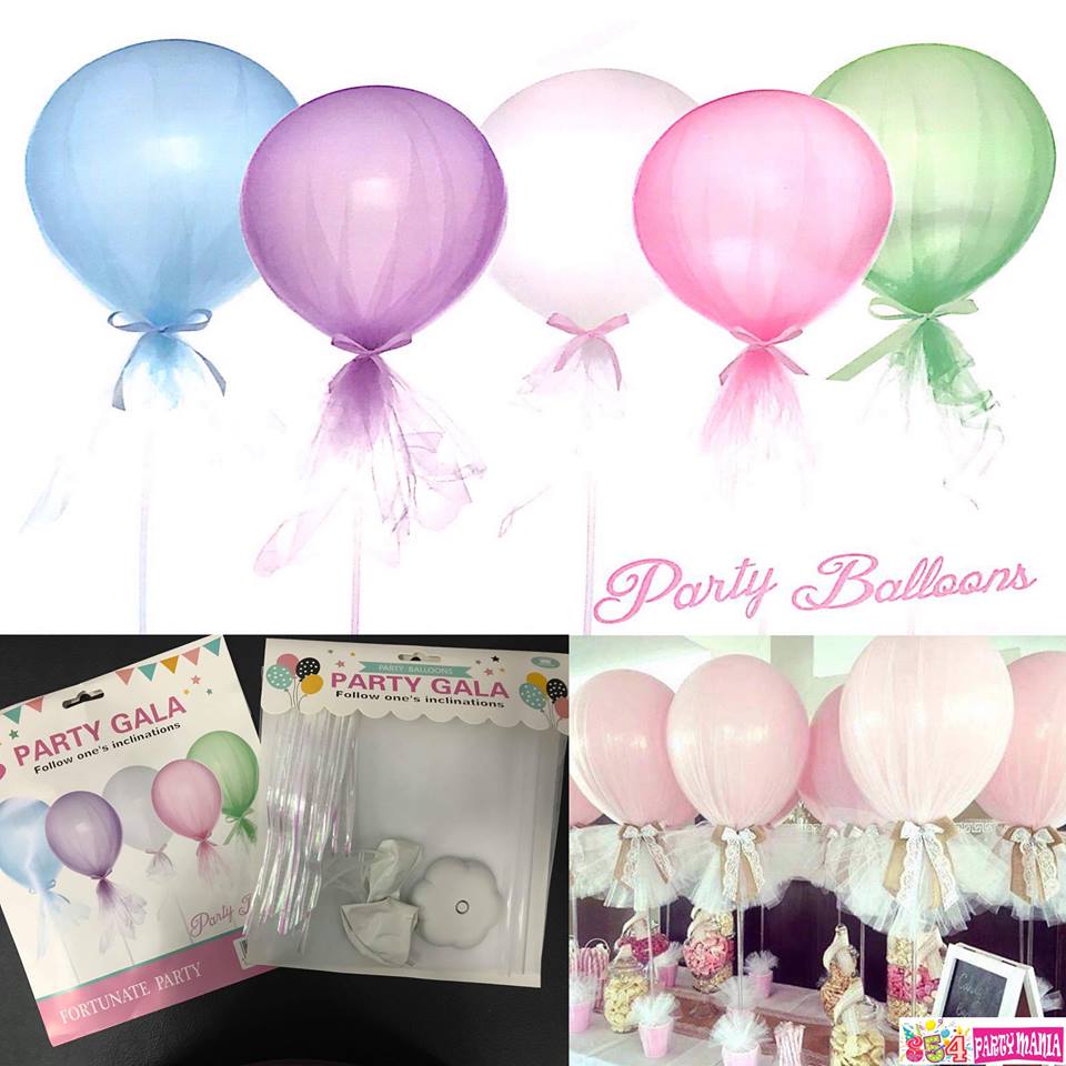 Centerpiece Stand Balloon Tulle Set (10pcs min)